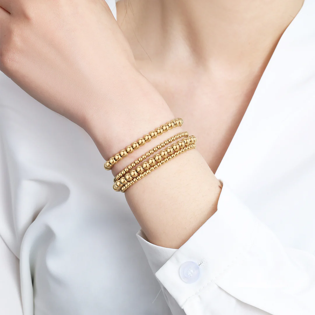 3mm & 5mm Beaded Bracelet Stacking Set - Image 4