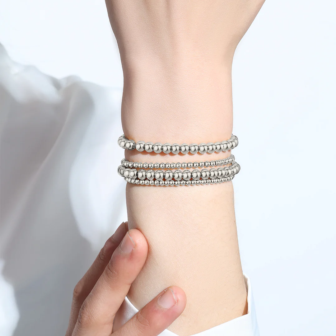 3mm & 5mm Beaded Bracelet Stacking Set - Image 7