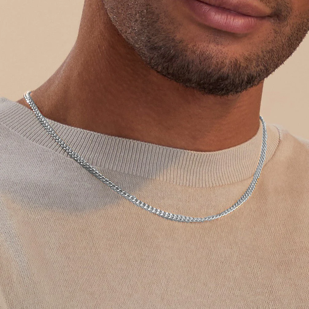 3mm Cuban Chain Necklace - Image 11