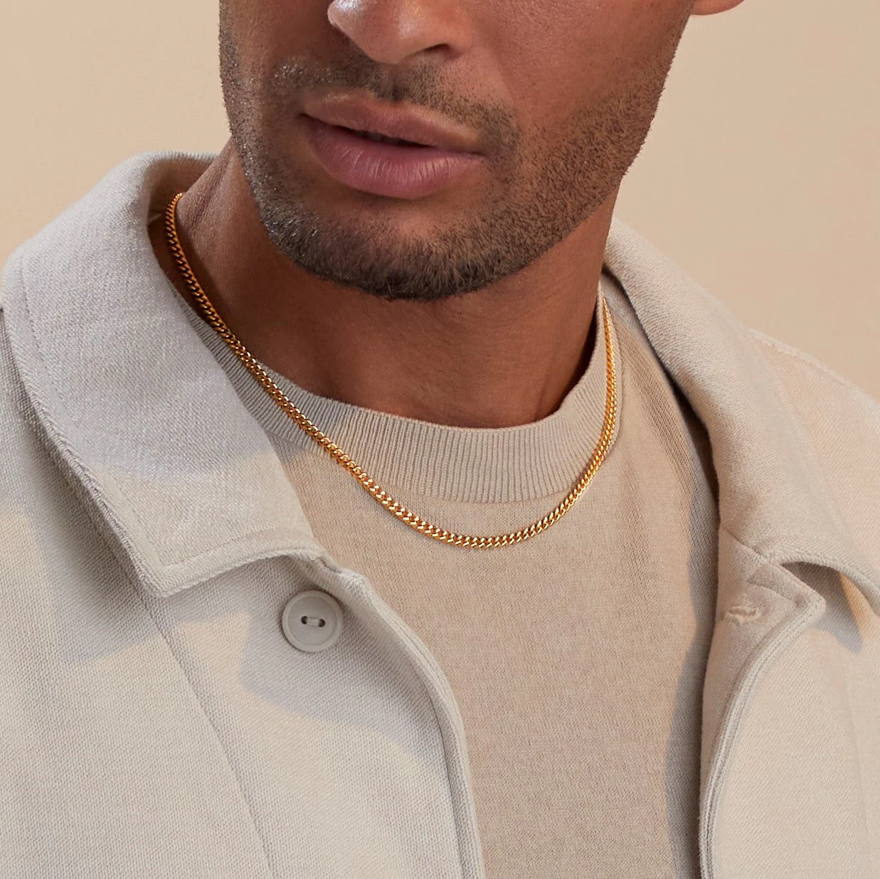 3mm Cuban Chain Necklace - Image 9