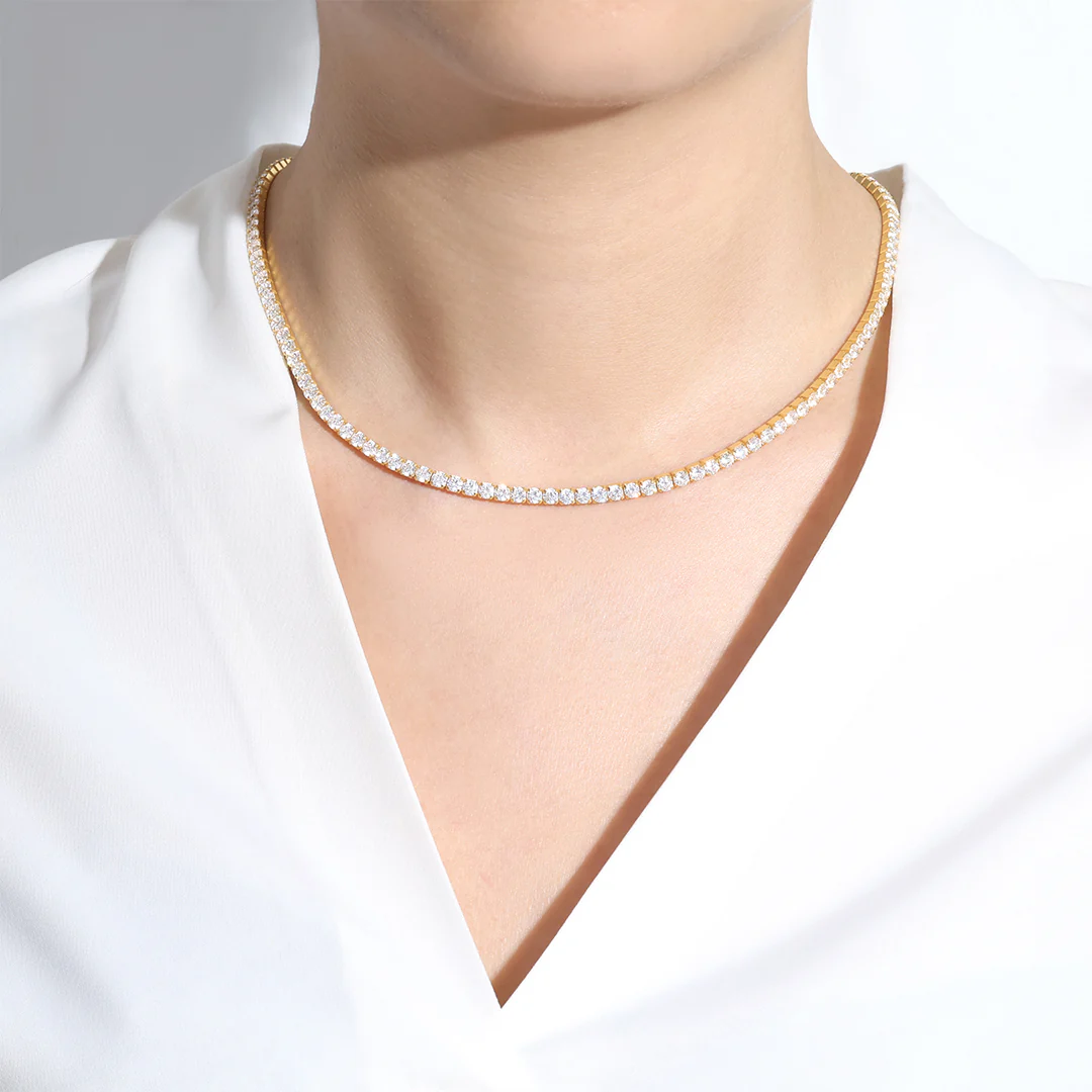 3mm Tennis Necklace - Image 22