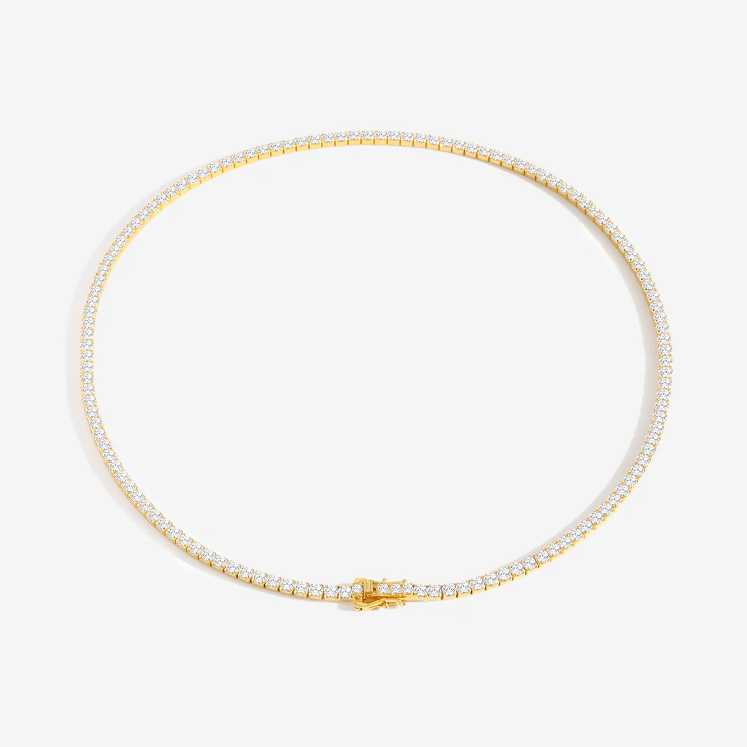 3mm Tennis Necklace - Image 3