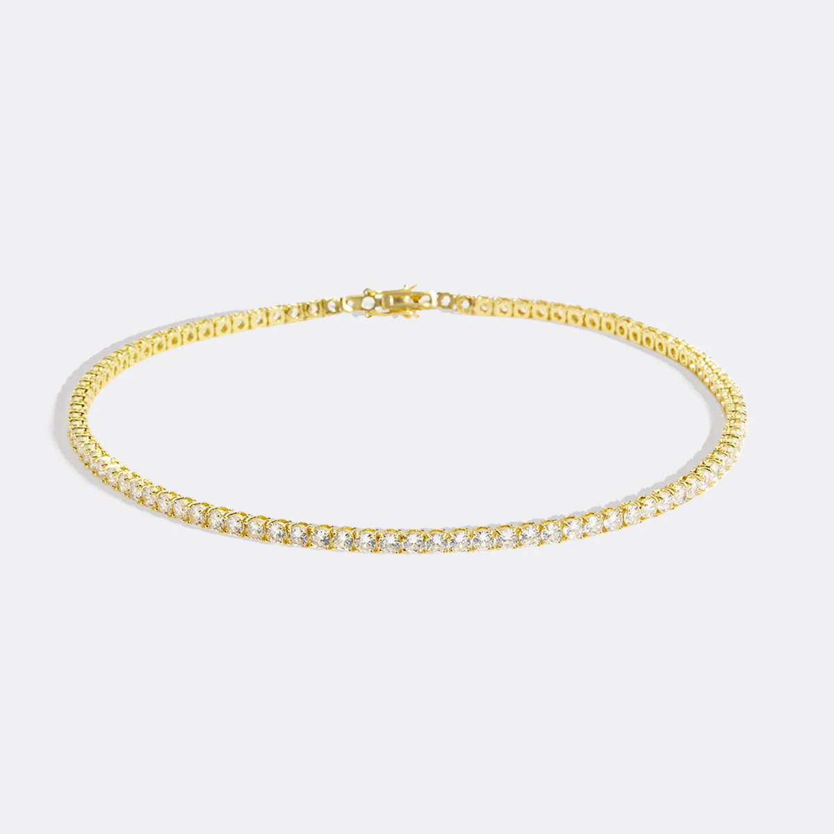 3mm Tennis Necklace - Image 4