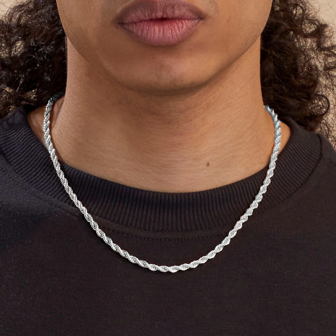 4mm Rope Chain Necklace - Image 4