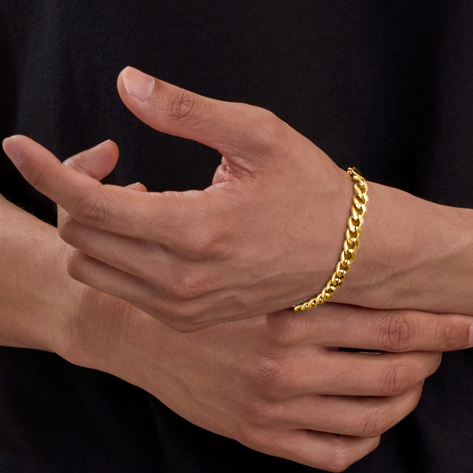 8mm Cuban Link Chain Bracelet - Image 3