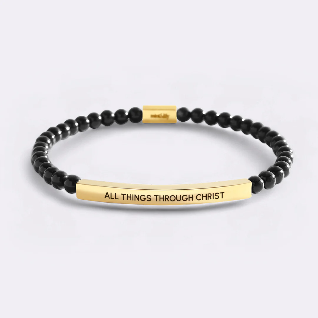 All Things Through Christ Beaded Inspire Bracelet - Image 7