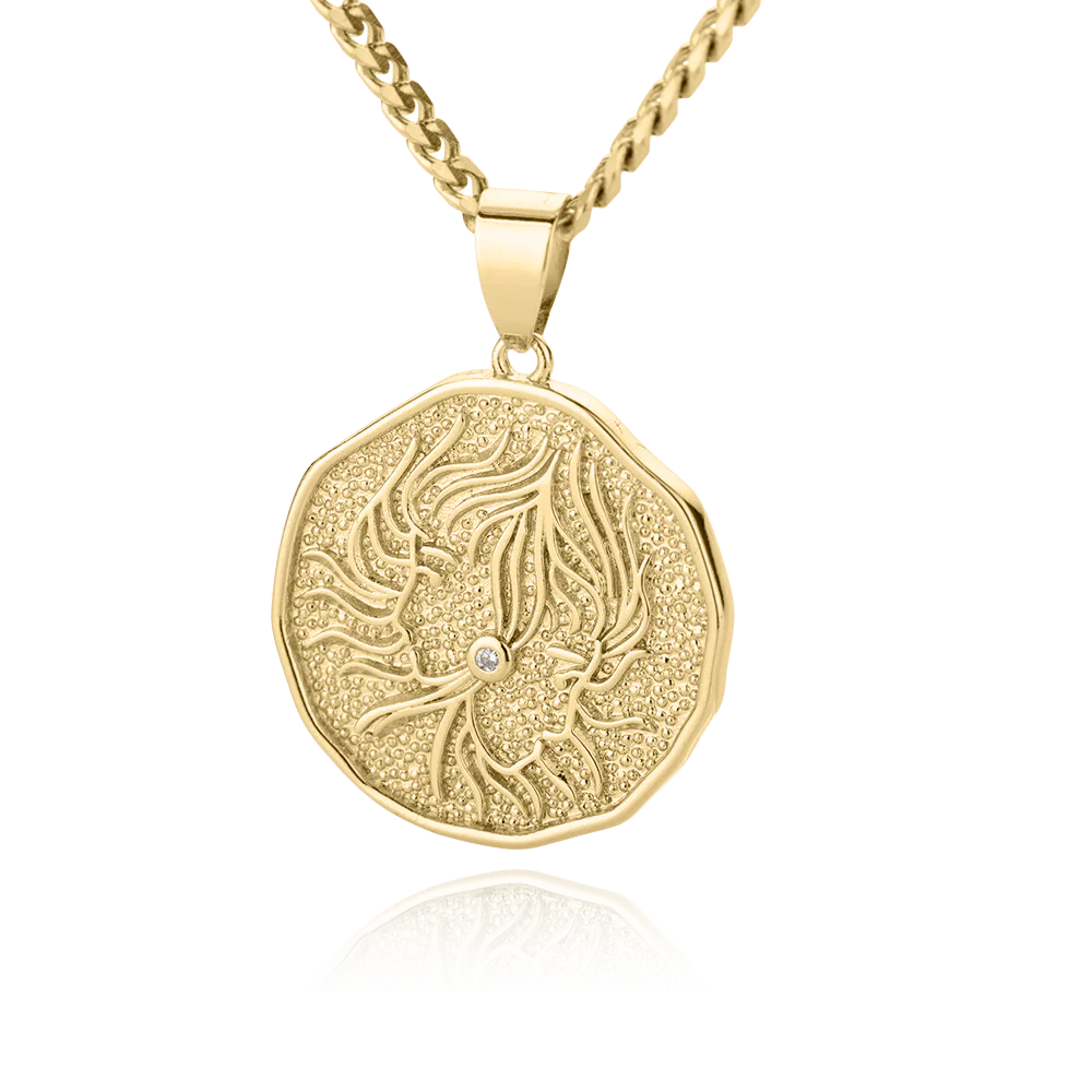 Astrological Sign Coin Pendant Necklace - Image 12