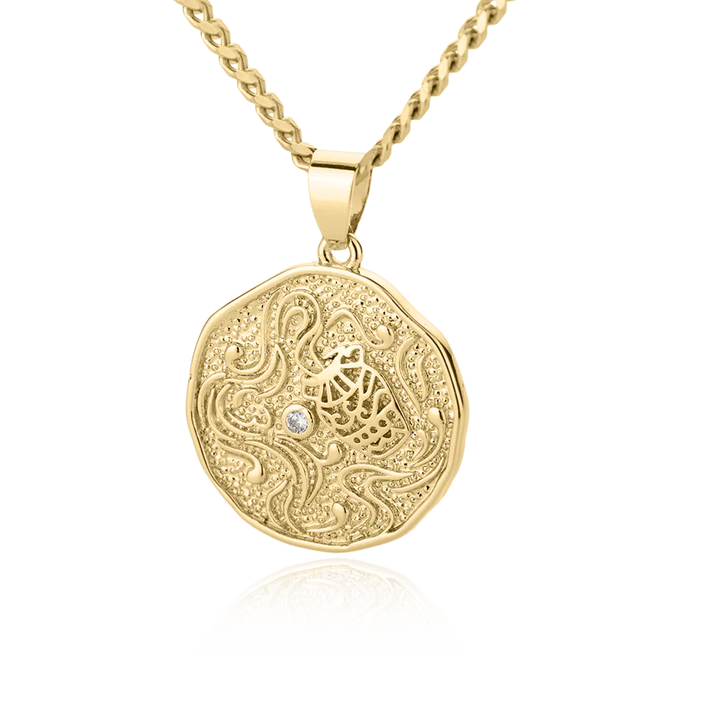 Astrological Sign Coin Pendant Necklace - Image 20