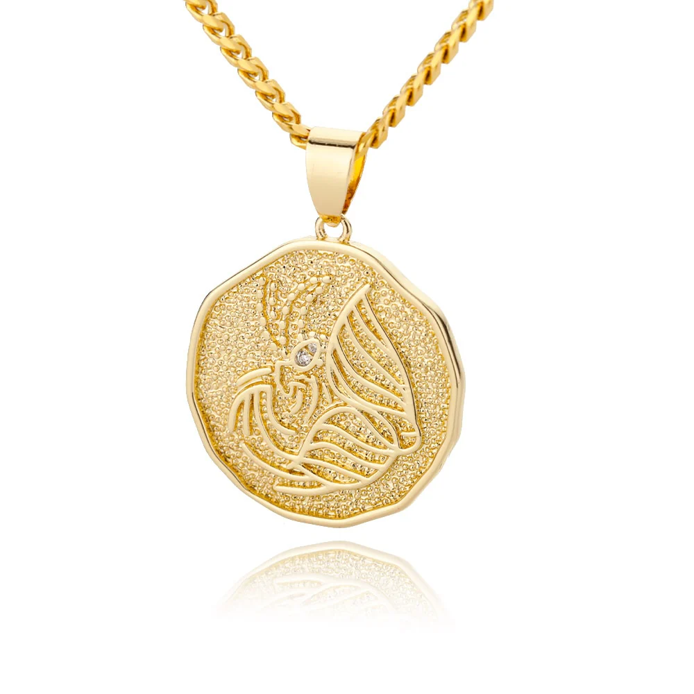Astrological Sign Coin Pendant Necklace - Image 30