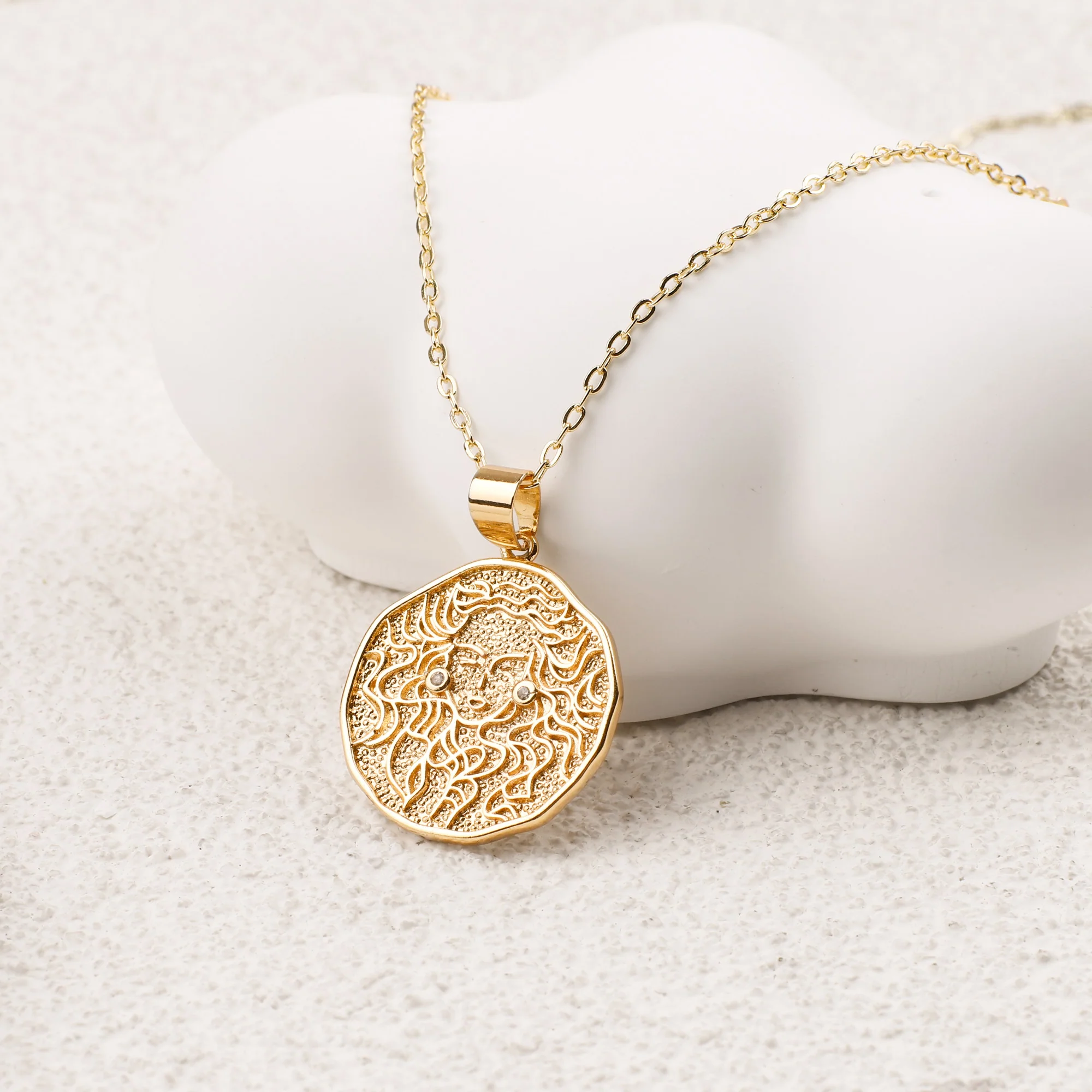 Astrological Sign Coin Pendant Necklace - Image 38