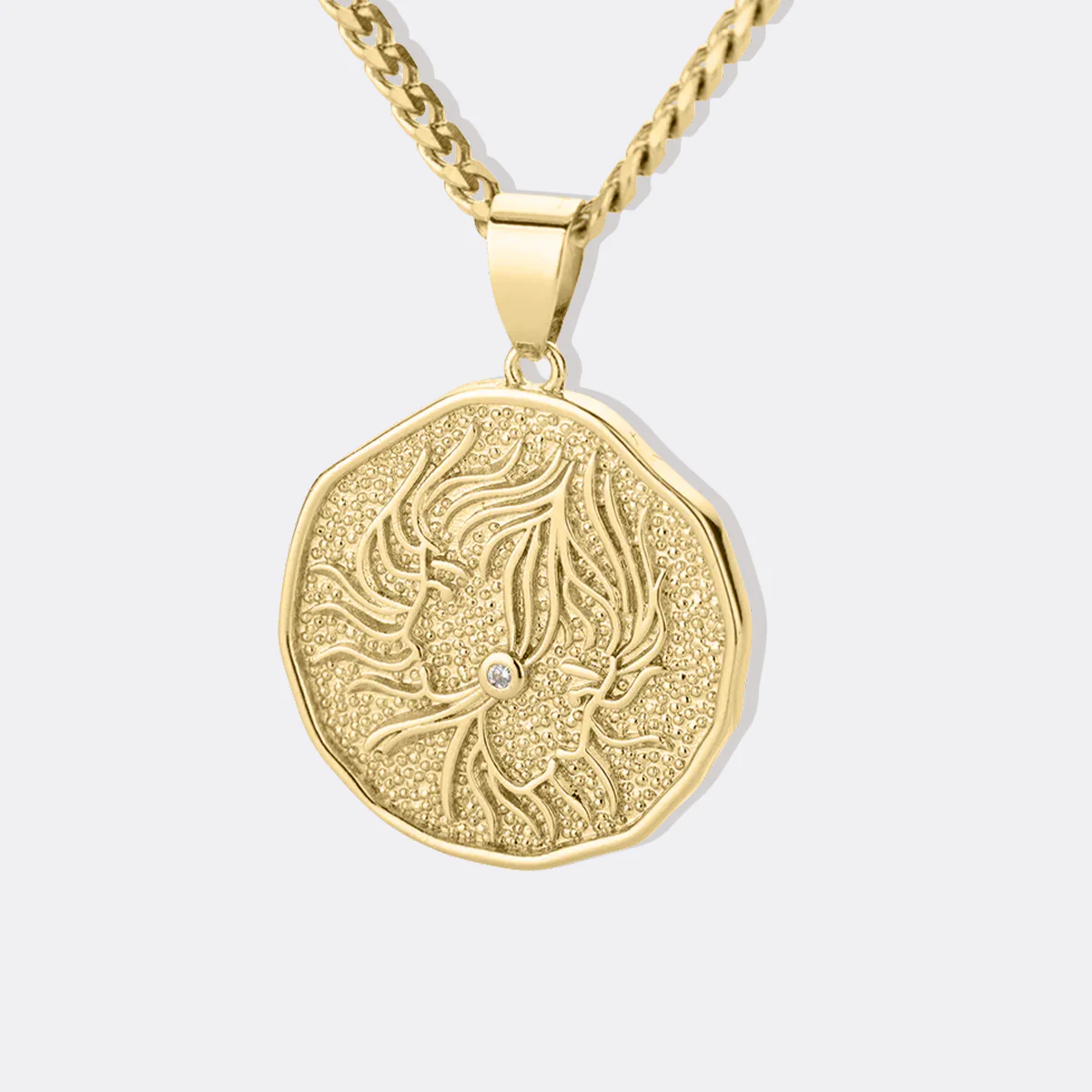 Astrological Sign Coin Pendant Necklace - Image 47