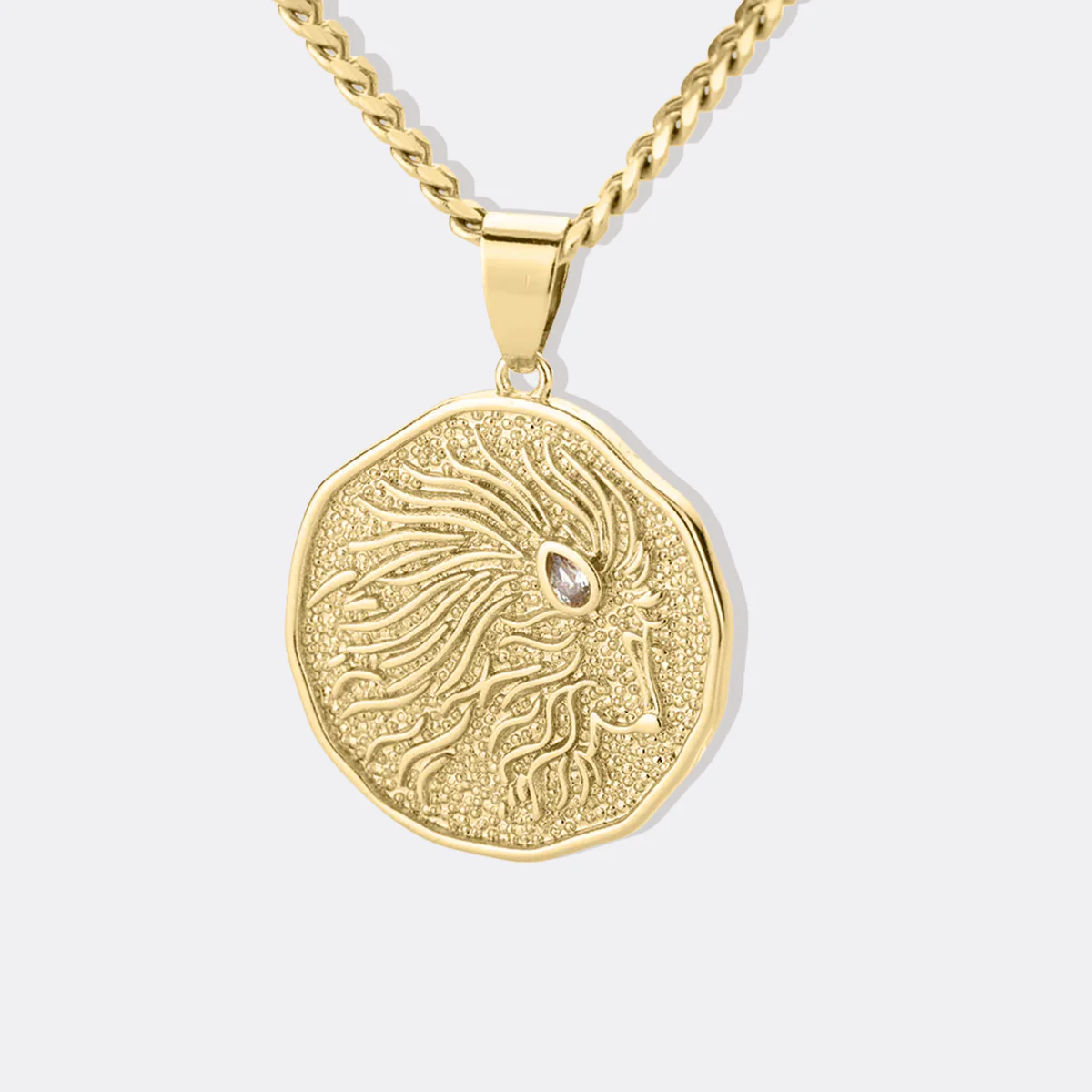 Astrological Sign Coin Pendant Necklace - Image 48