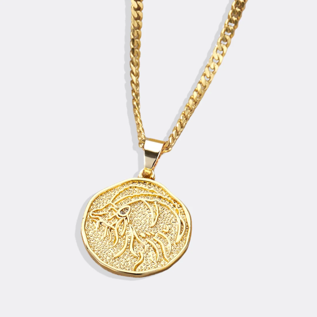 Astrological Sign Coin Pendant Necklace - Image 5