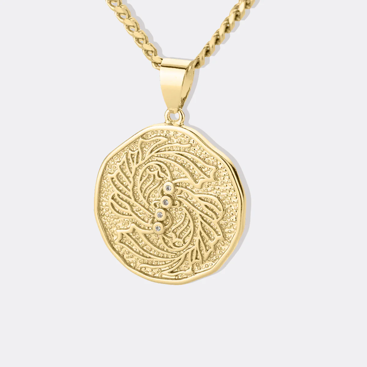 Astrological Sign Coin Pendant Necklace - Image 50