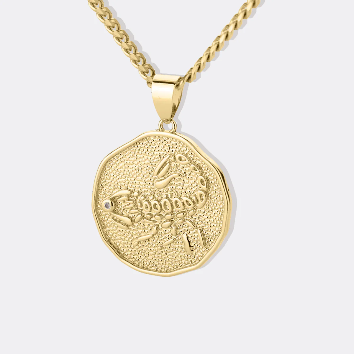 Astrological Sign Coin Pendant Necklace - Image 52