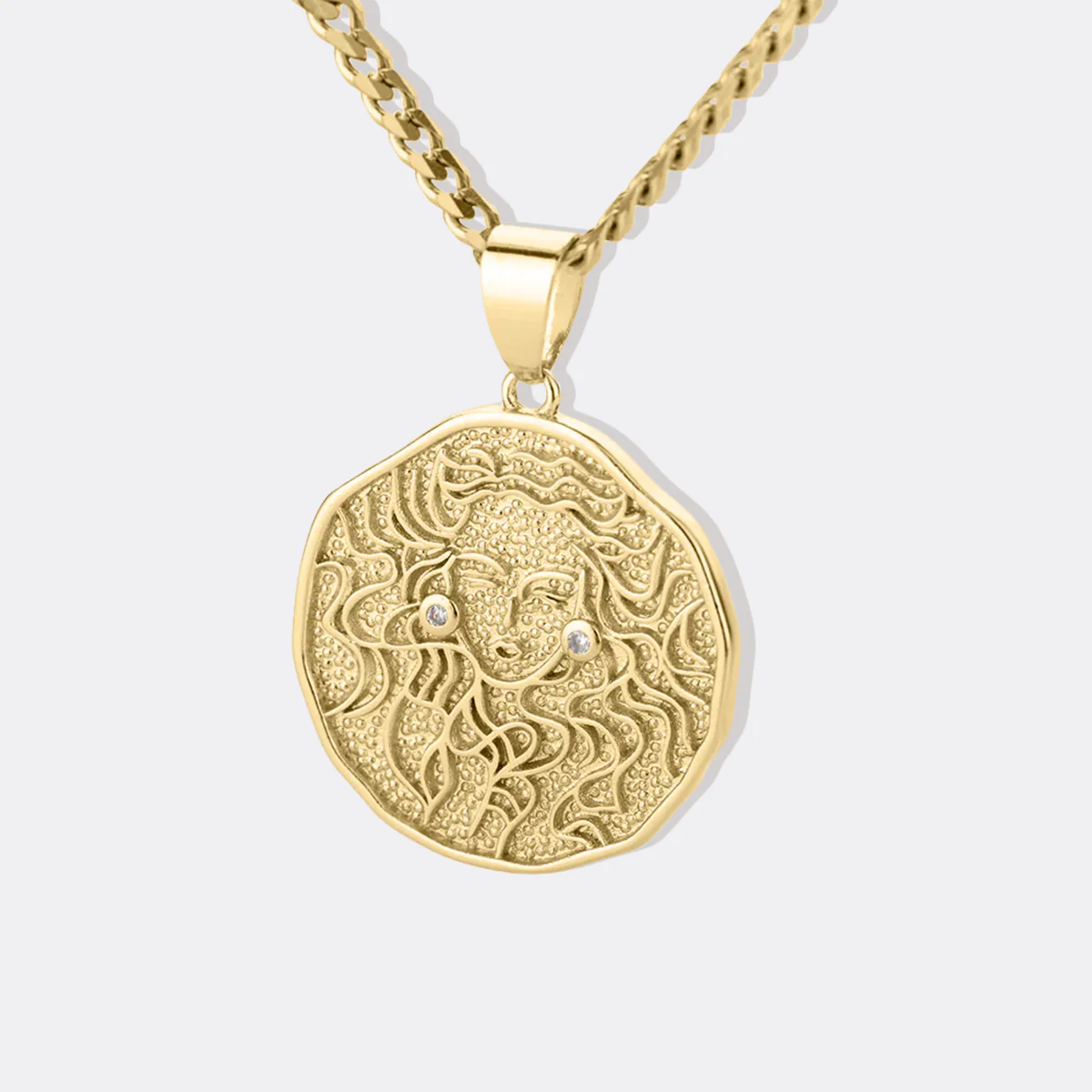 Astrological Sign Coin Pendant Necklace - Image 54