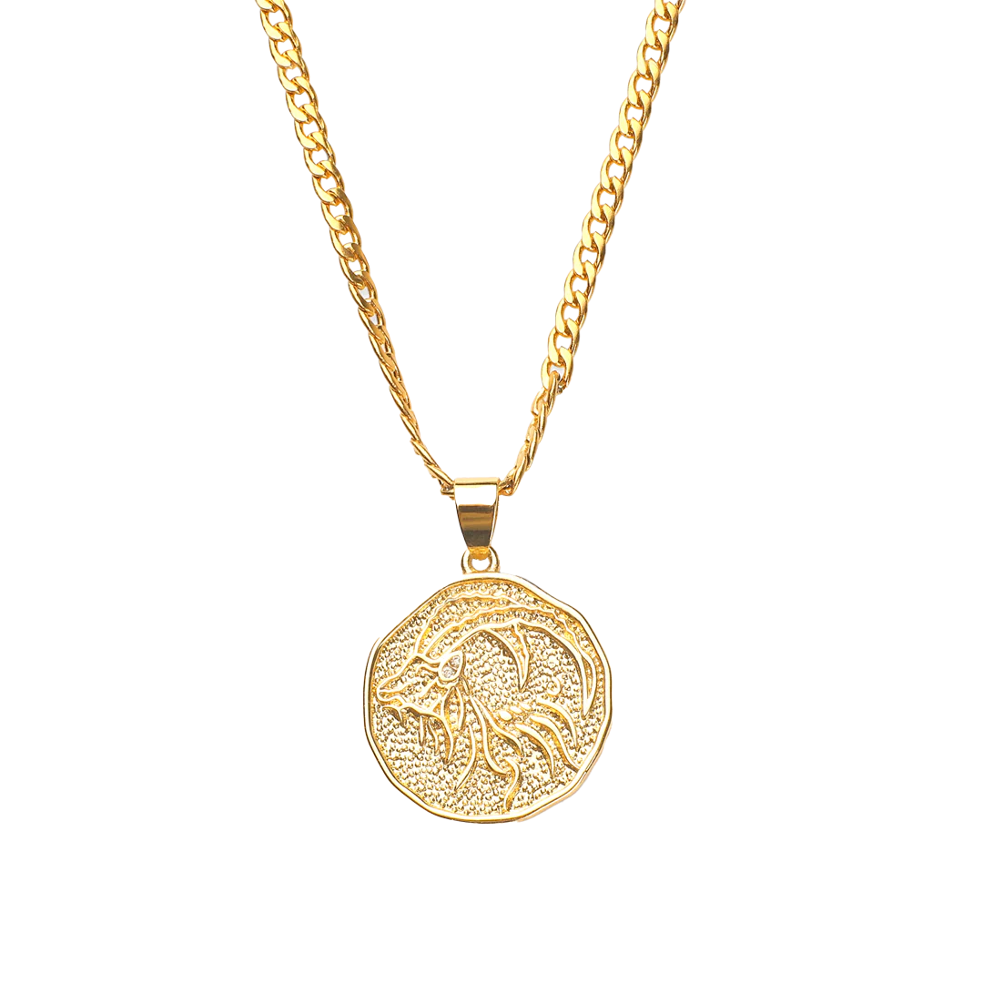 Astrological Sign Coin Pendant Necklace - Image 6