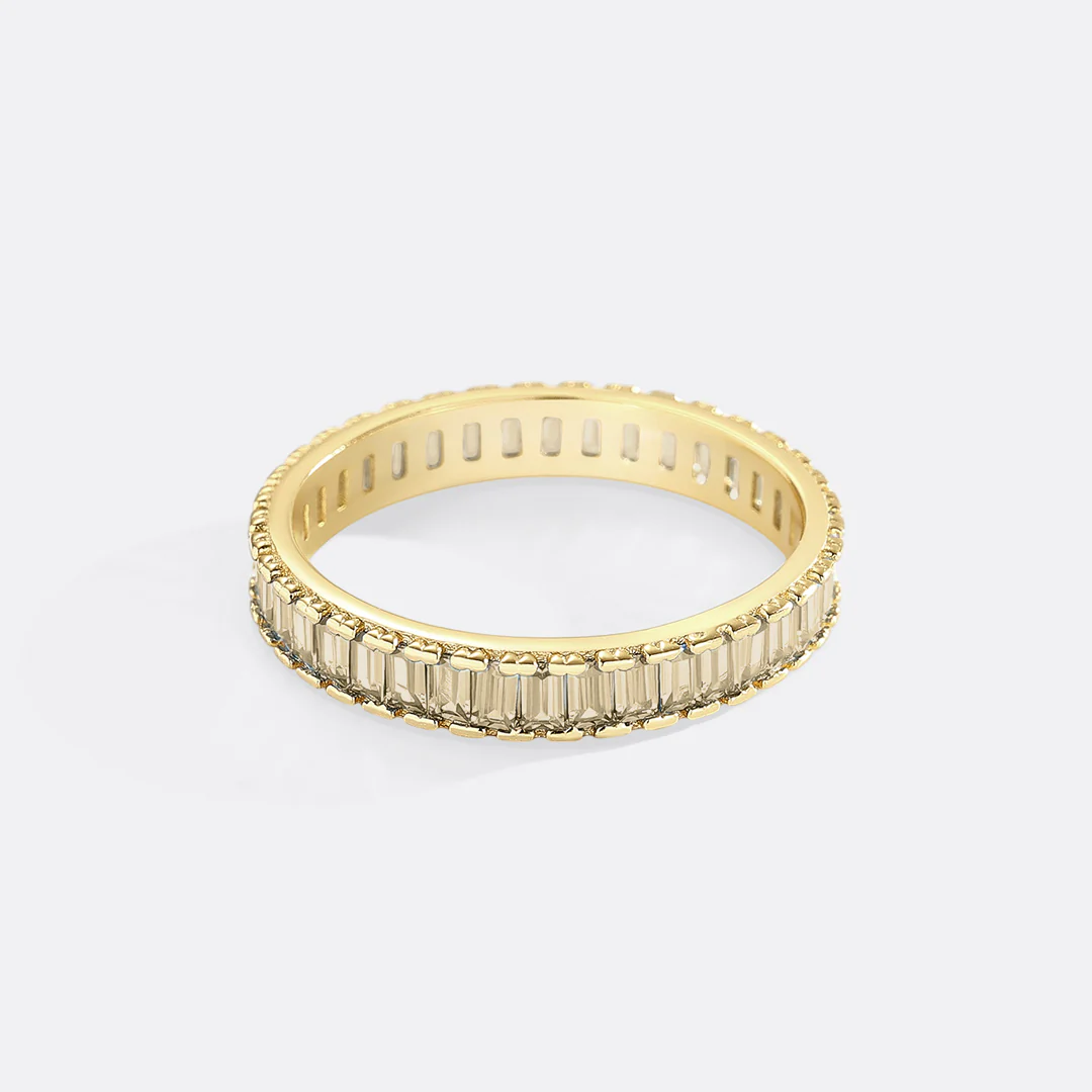 Baguette Birthstone Eternity Band - Image 16