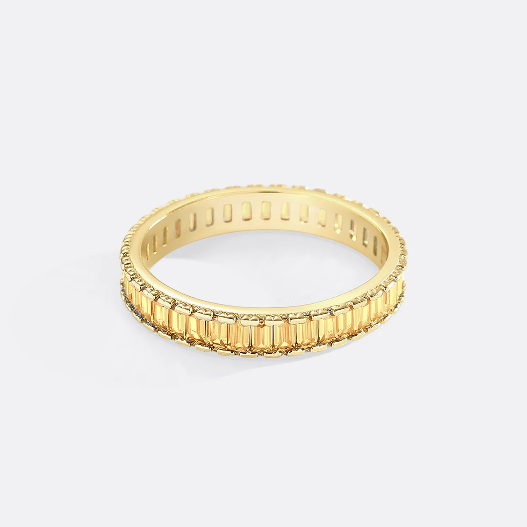 Baguette Birthstone Eternity Band - Image 19