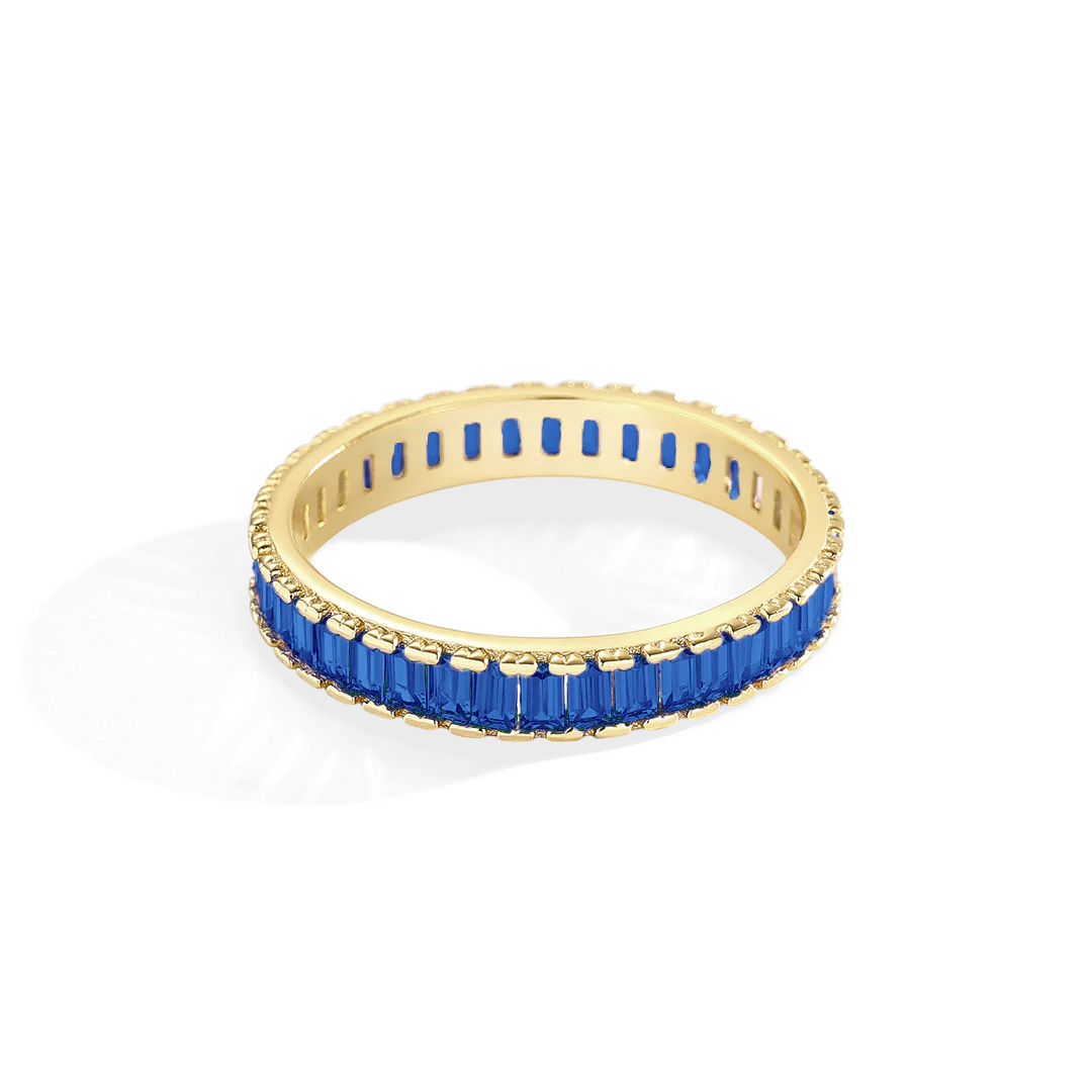 Baguette Birthstone Eternity Band - Image 24