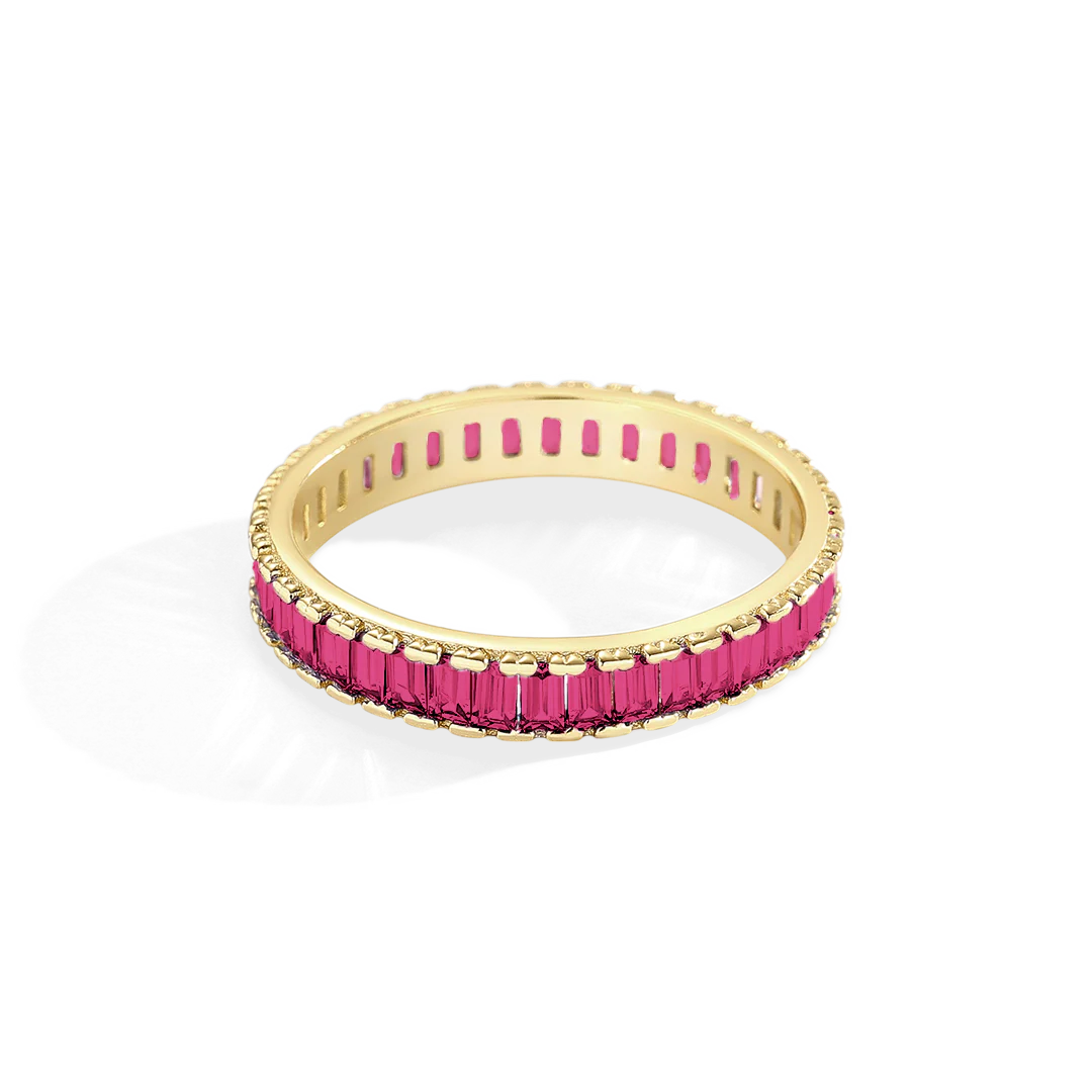 Baguette Birthstone Eternity Band - Image 28