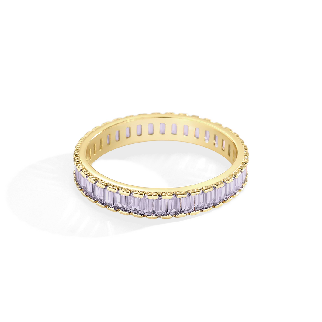 Baguette Birthstone Eternity Band - Image 30