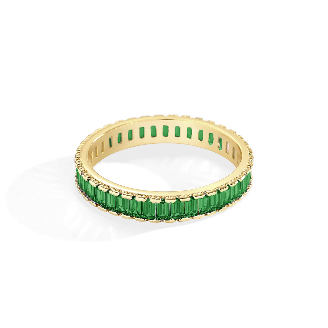 Baguette Birthstone Eternity Band - Image 31