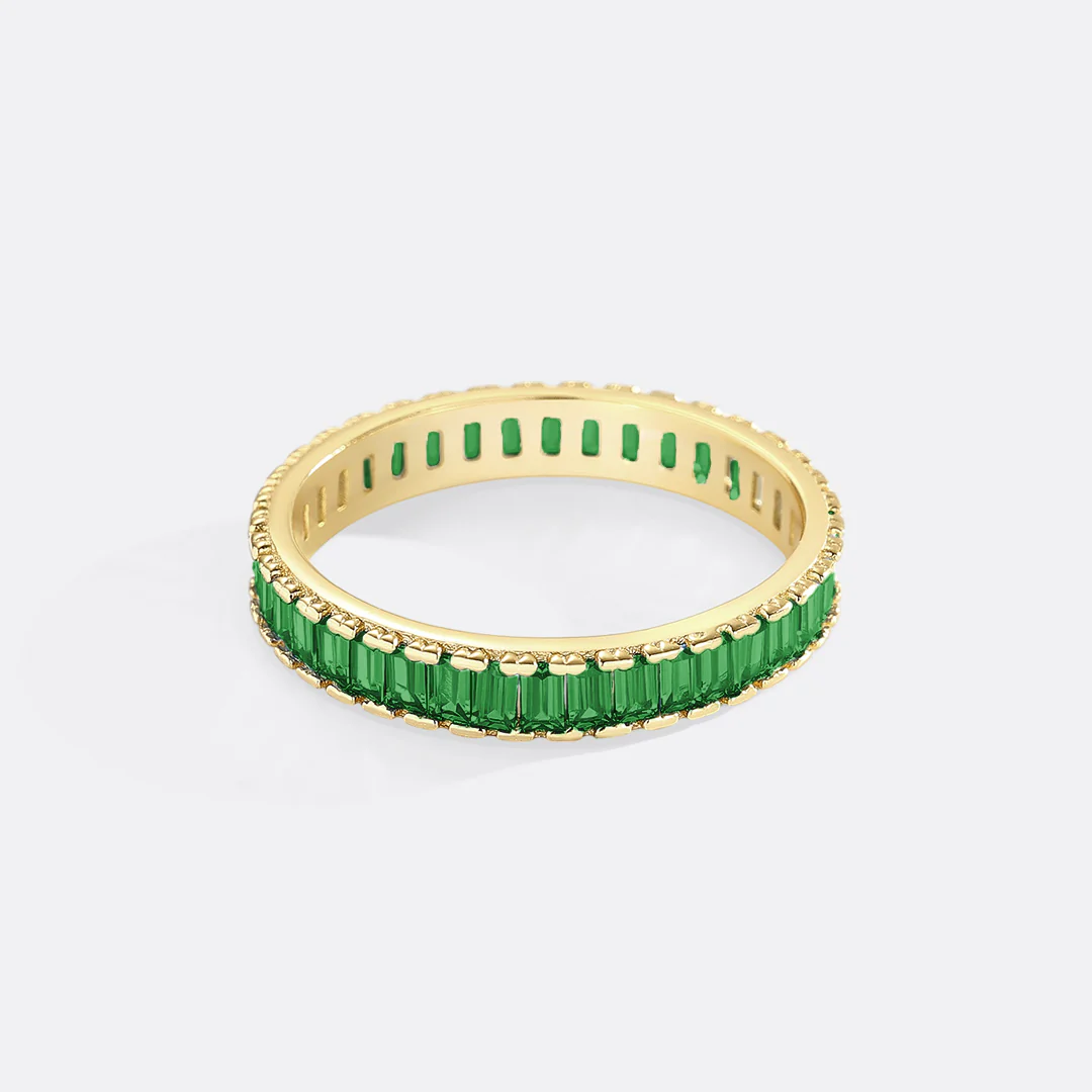 Baguette Birthstone Eternity Band - Image 35