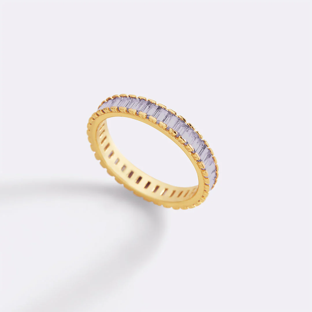 Baguette Birthstone Eternity Band - Image 40