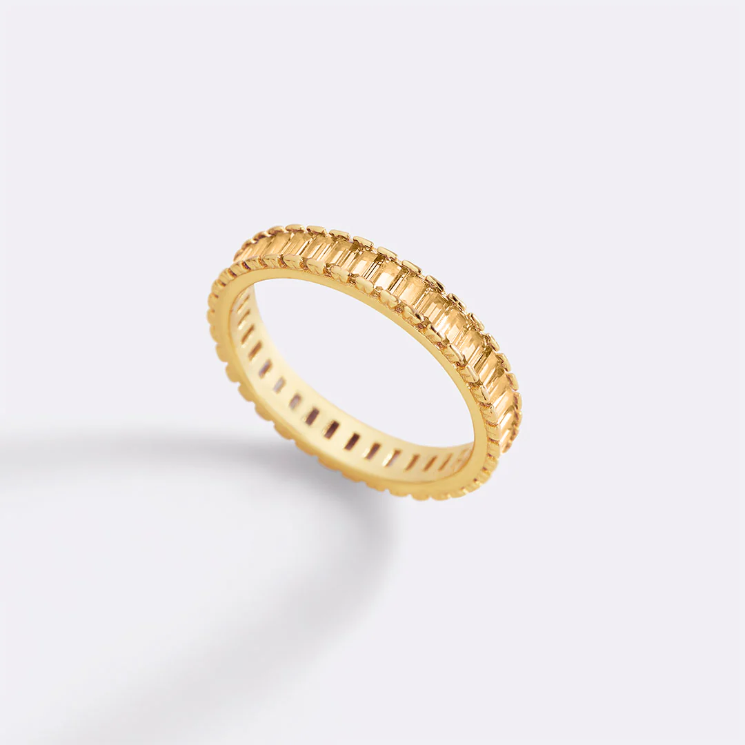 Baguette Birthstone Eternity Band - Image 45