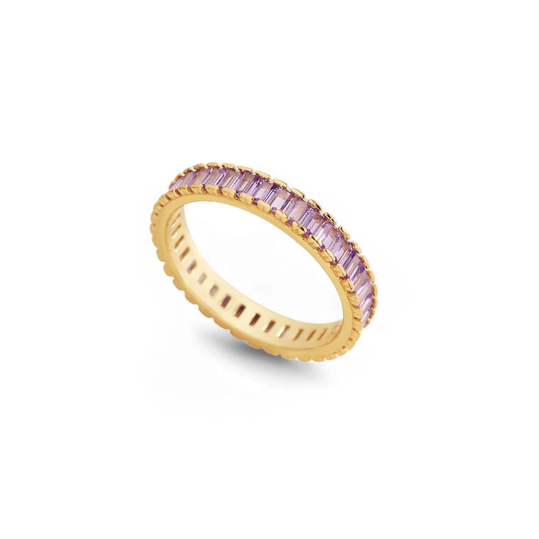 Baguette Birthstone Eternity Band - Image 53