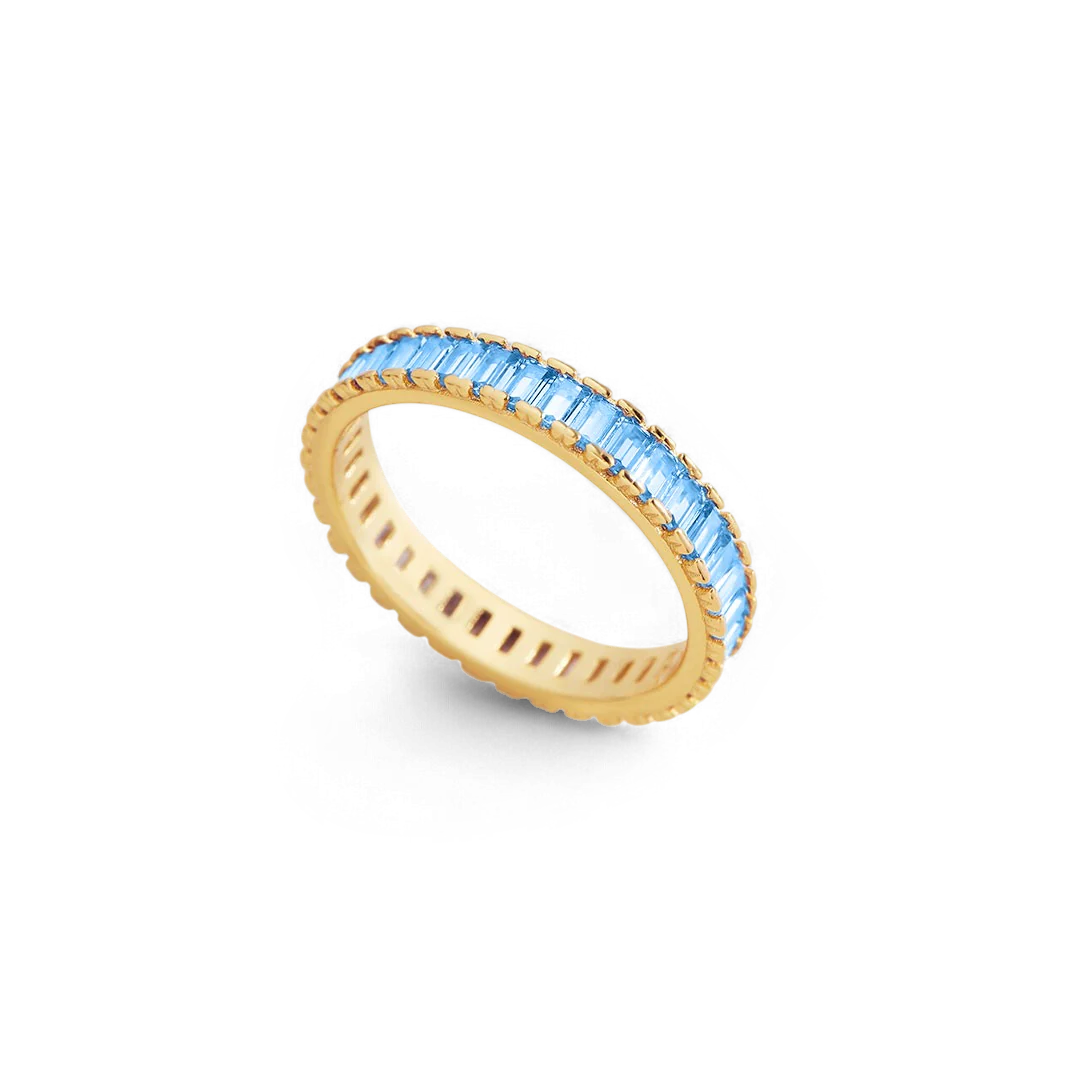 Baguette Birthstone Eternity Band - Image 54