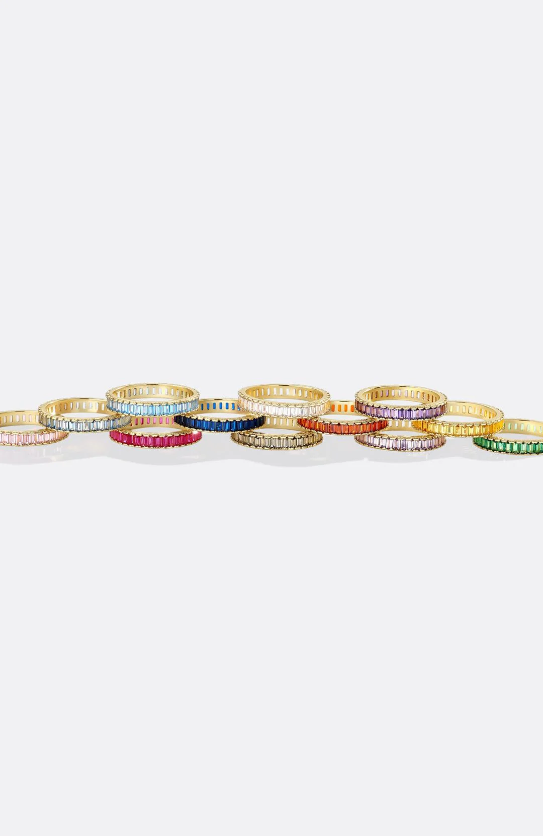 Baguette Birthstone Eternity Band - Image 63