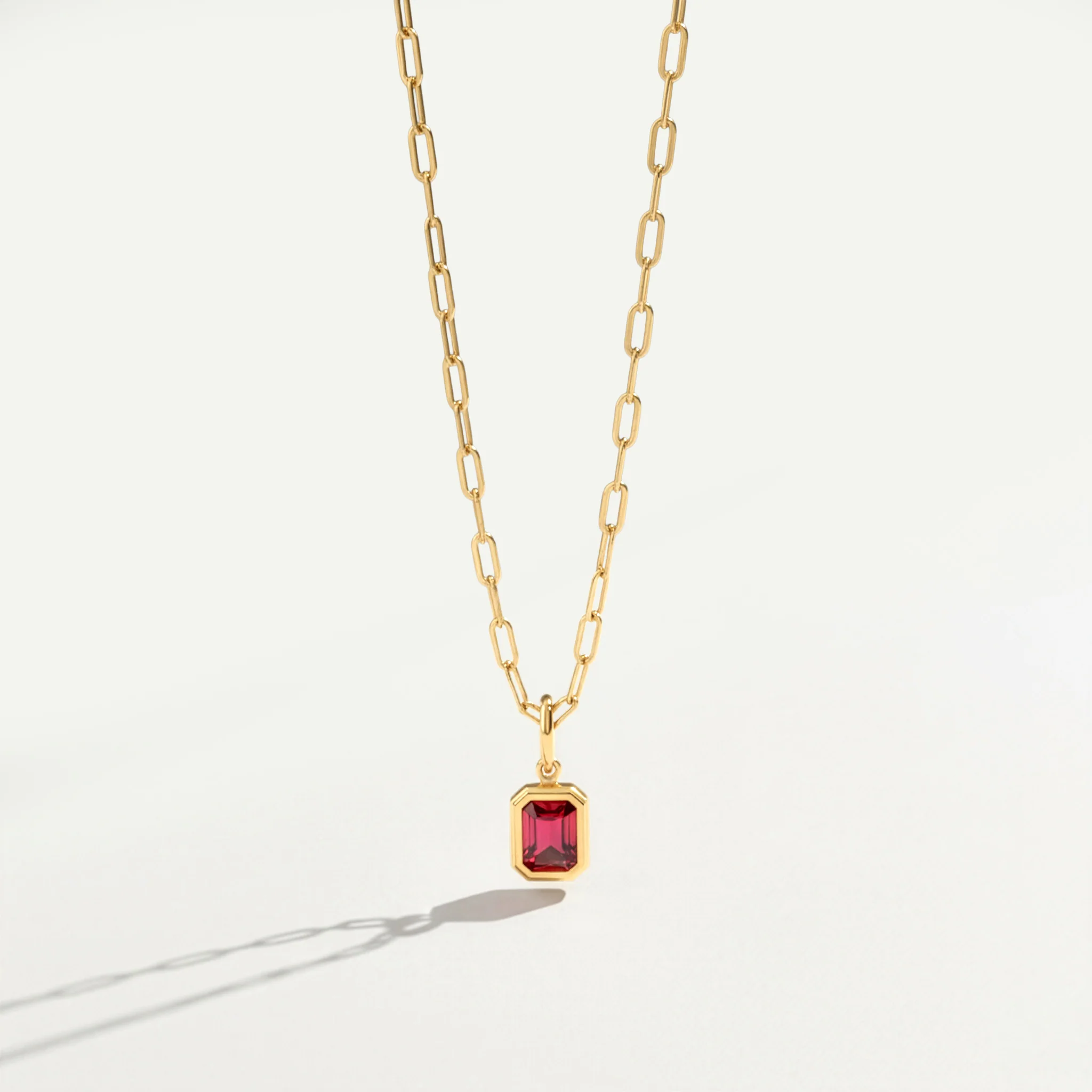 Baguette Birthstone Necklace - Image 16