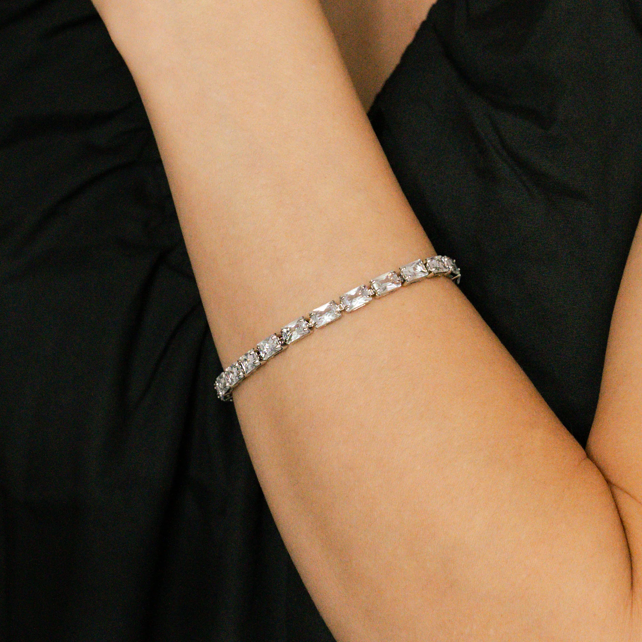 Baguette Tennis Bracelet - Image 9
