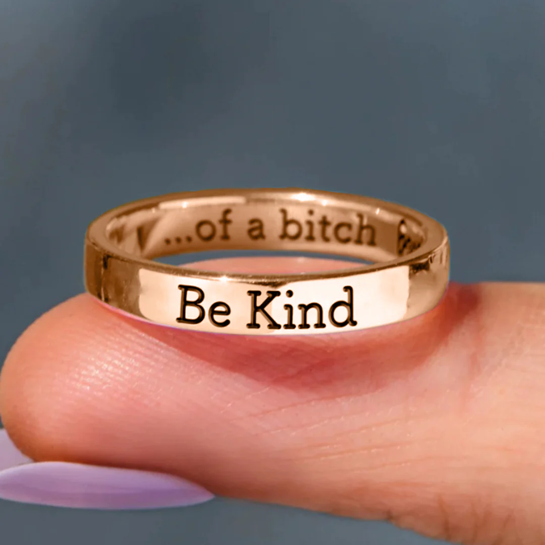 Be Kind Mantra Ring - Image 11