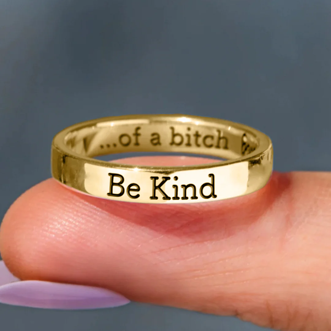 Be Kind Mantra Ring - Image 4