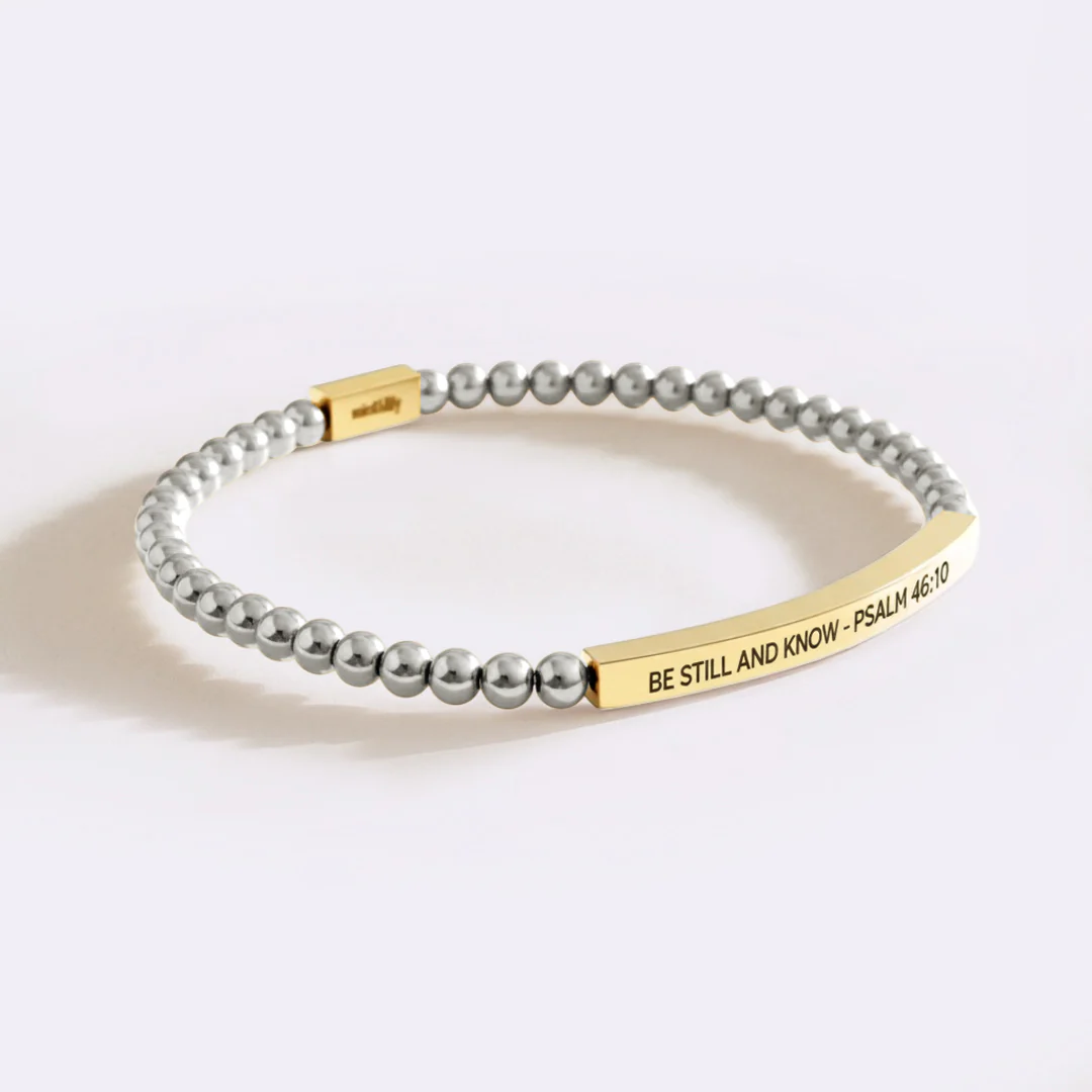 Be Still and Know - Psalm 46:10 Beaded Inspire Bracelet - Image 10