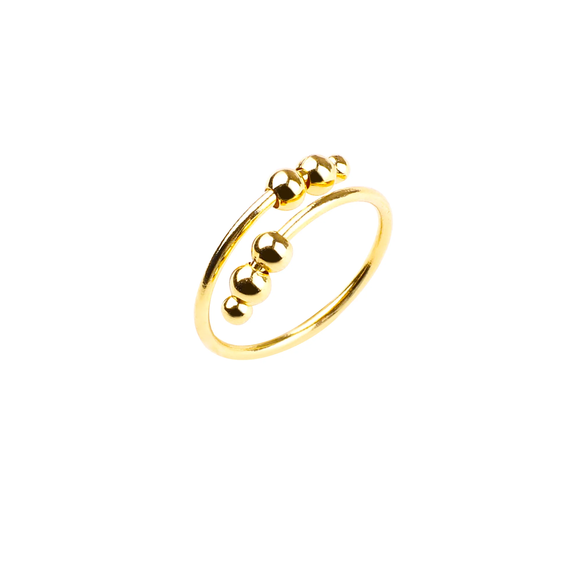 Adjustable Beaded Fidget Ring - Image 3
