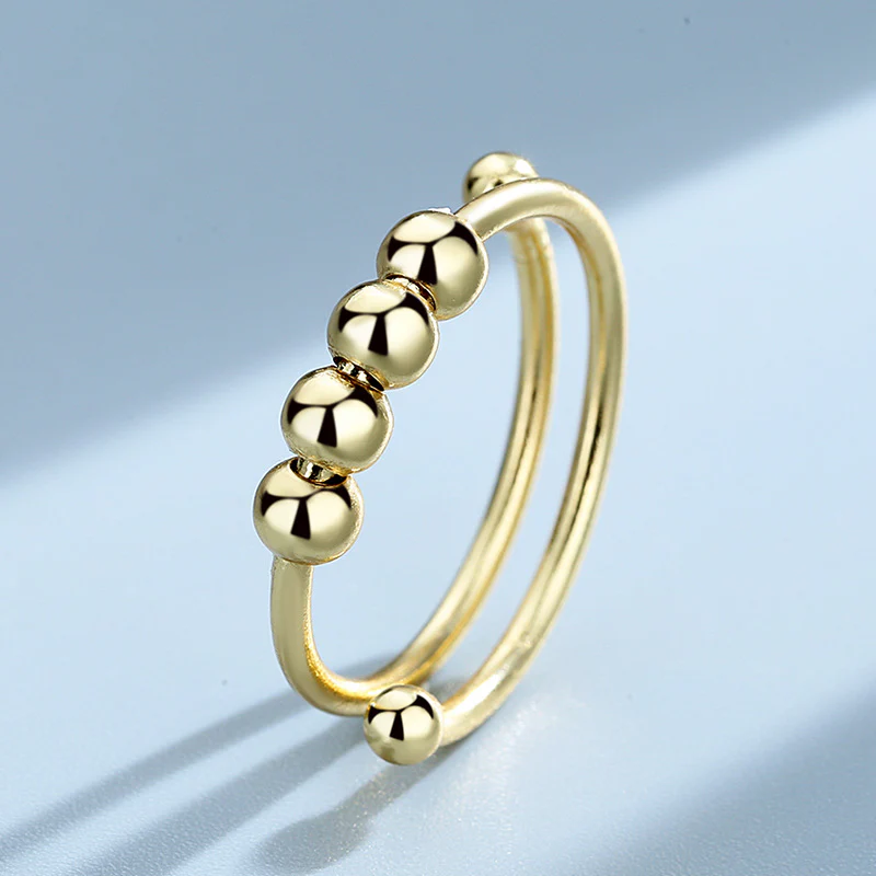 Adjustable Beaded Fidget Ring - Image 6