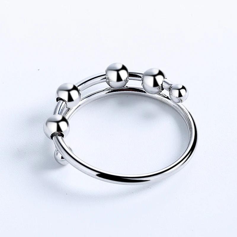 Adjustable Beaded Fidget Ring - Image 9