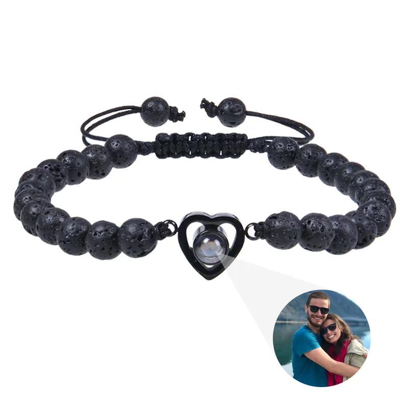 Beaded Heart Photo Bracelet - Image 41