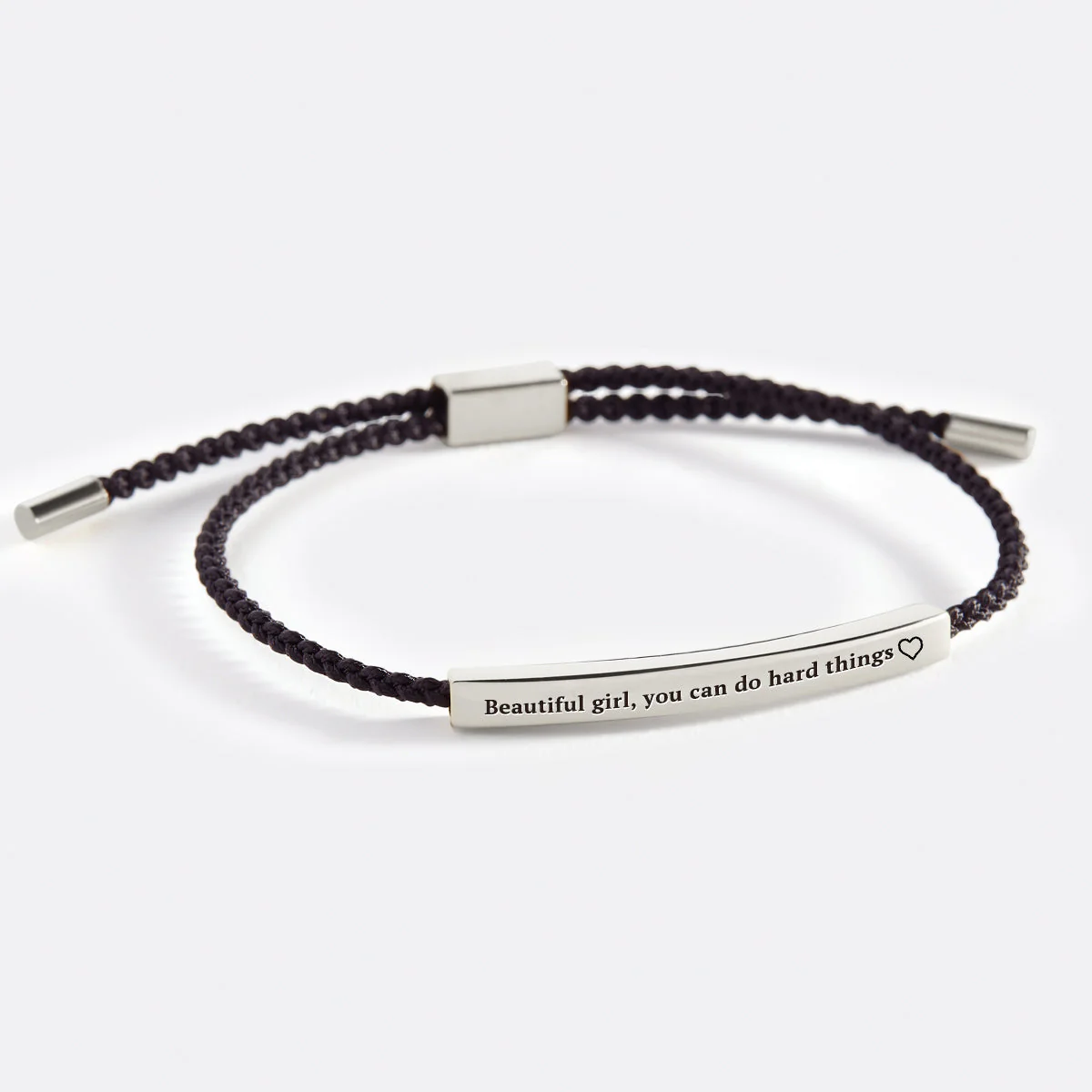 Beautiful Girl You Can Do Hard Things Inspire Bracelet - Image 2