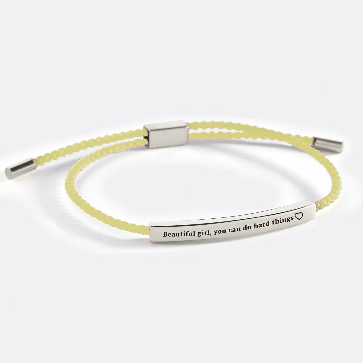 Beautiful Girl You Can Do Hard Things Inspire Bracelet - Image 20