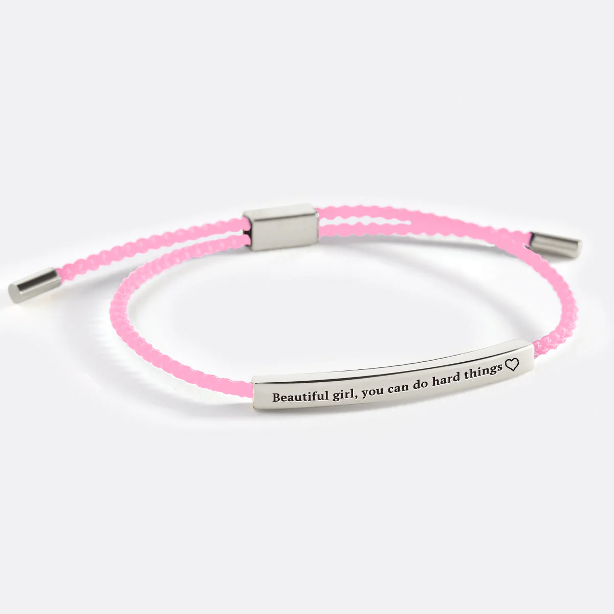 Beautiful Girl You Can Do Hard Things Inspire Bracelet - Image 5