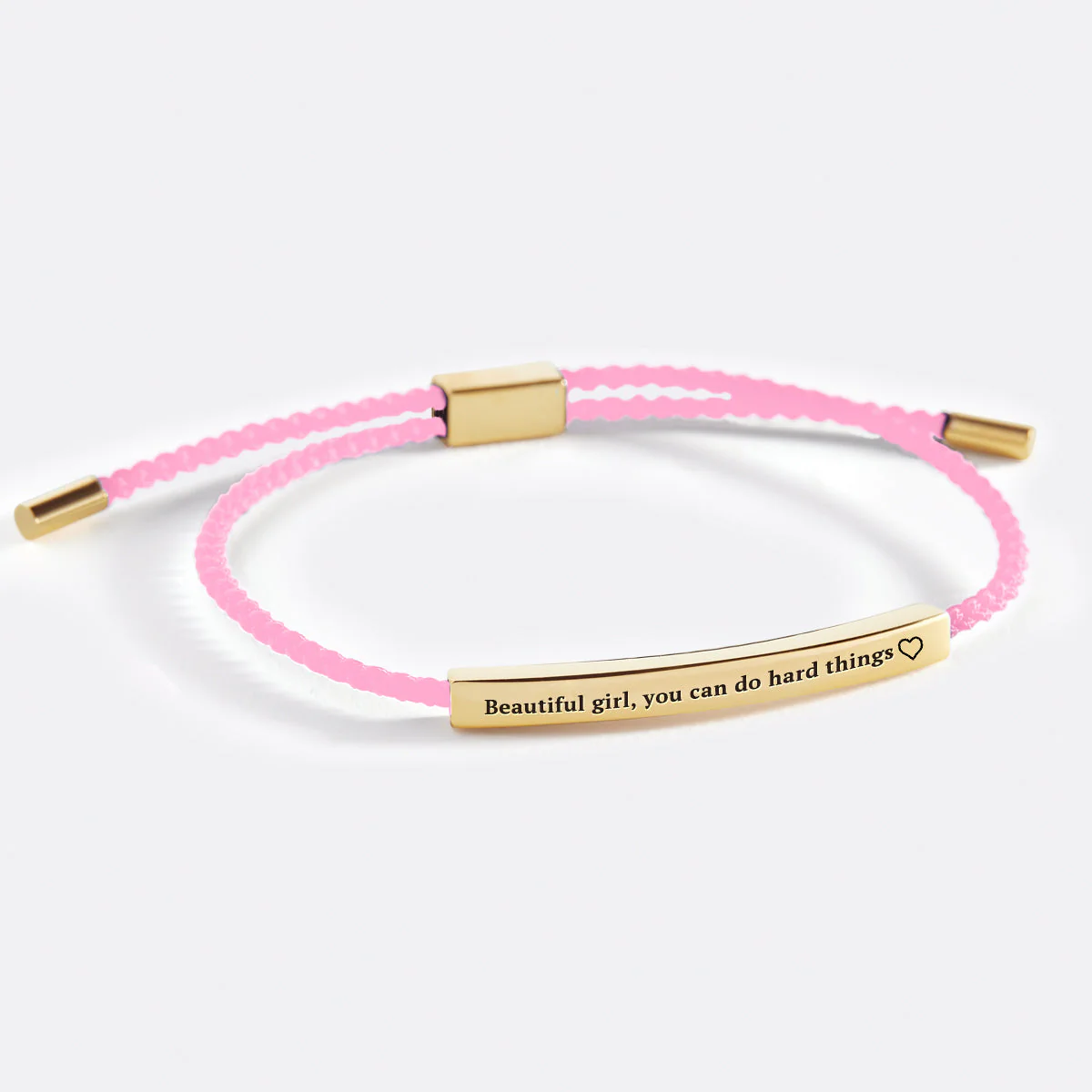 Beautiful Girl You Can Do Hard Things Inspire Bracelet - Image 9