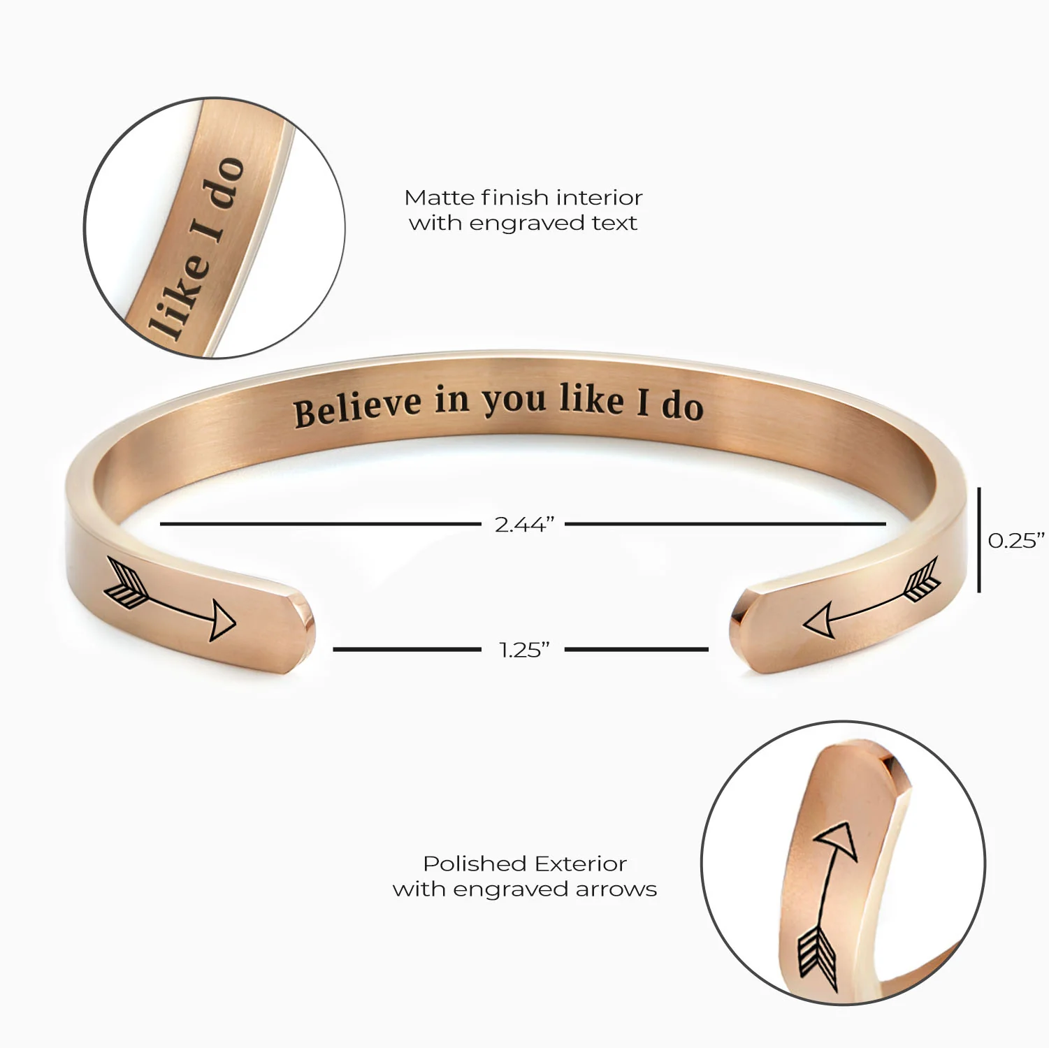 Believe in You Like I Do Cuff Bracelet - Image 27