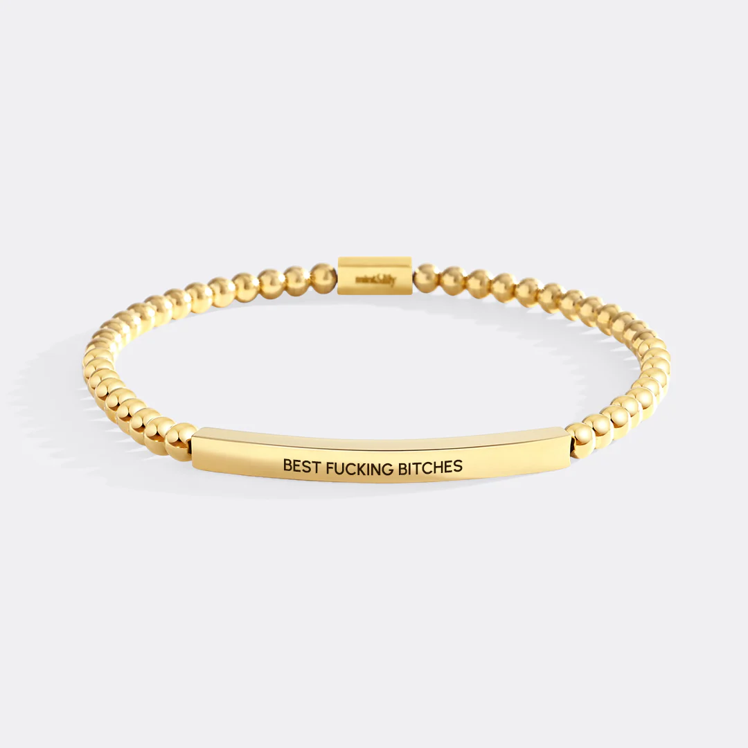 Best Fucking Bitches Beaded Inspire Bracelet - Image 2