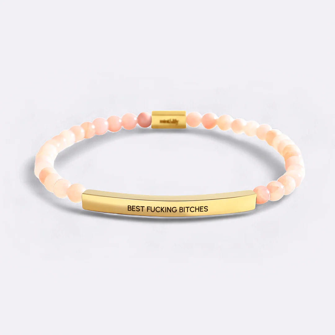 Best Fucking Bitches Beaded Inspire Bracelet - Image 3