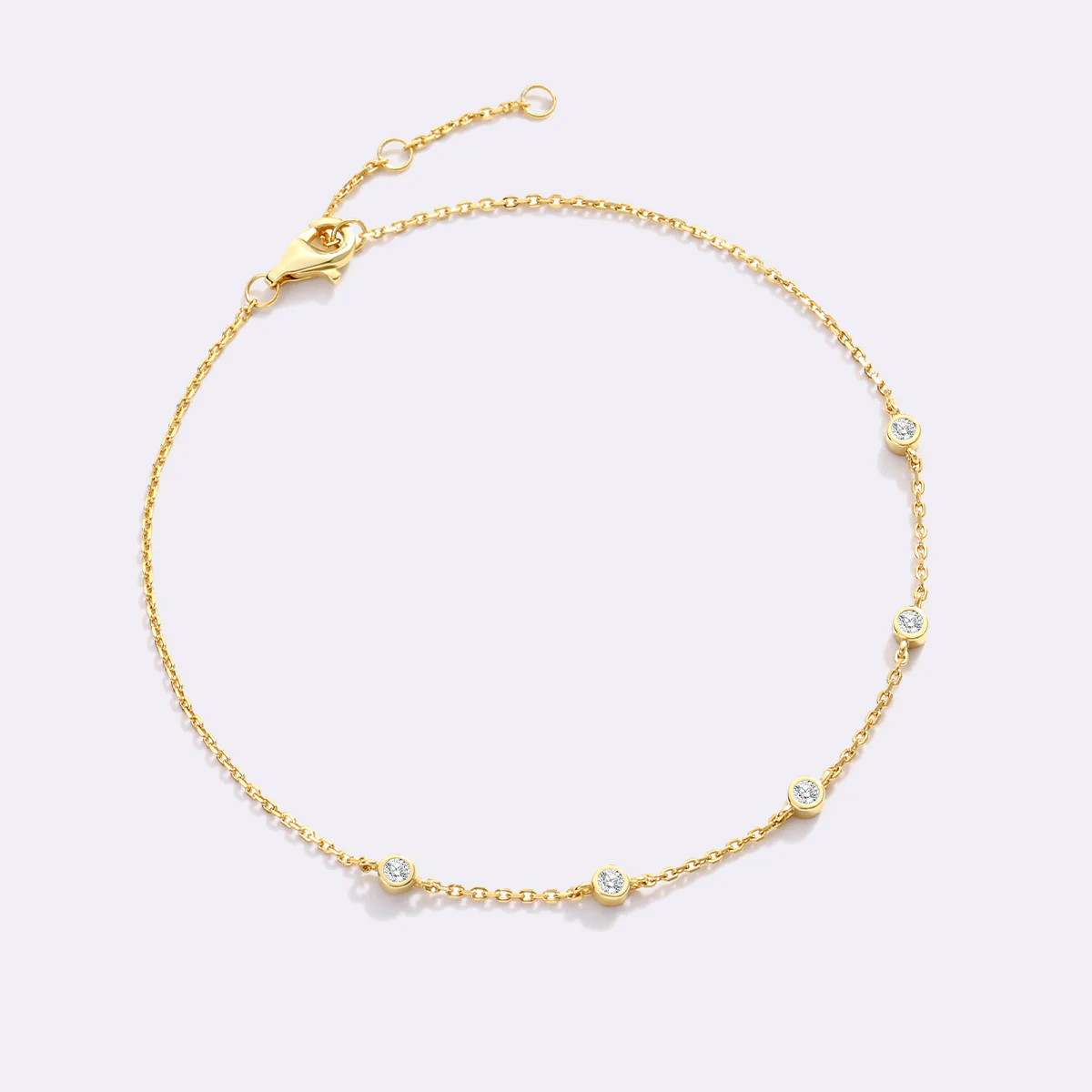 Bezel Set Diamond Bracelet - Image 3